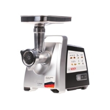 Мясорубка электрическая Bosch MFW68660 черный, 2200 Вт, 4.3 кг/мин, реверс, защита от перегрузки, металлический лоток, насадки - 10