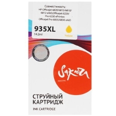Картридж струйный Sakura C2P26AE (№935XL Yellow) для HP, желтый, 14,6 мл., 1000 к.