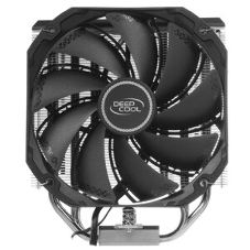 Кулер для процессора DEEPCOOL AS500 черный, 140 мм, алюминий/медь, 1200 об/мин, 26 дБ, 4 pin, 220 Вт, 164 мм