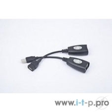 Кабель Gembird USB 2.0 удлинительный AM/AF/RJ45Fx2 по витой паре