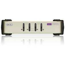 Переключатель ATEN CS84U(-AT) 4-портовый KVM-переключатель 1 user(HDB15(SVGA Female)+KBD(PS/2)+MOUSE(PS/2), KVM-порты: SPHD18(Female). В комплекте: кабели KVM (2L-5201P)-4шт. Не требует внешнего питания