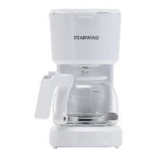 Кофеварка капельная Starwind STD0611 белый, исп. кофе - молотый, 0.6 л, 600 Вт.
