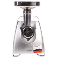 Мясорубка электрическая Bosch MFW68660 черный, 2200 Вт, 4.3 кг/мин, реверс, защита от перегрузки, металлический лоток, насадки - 10