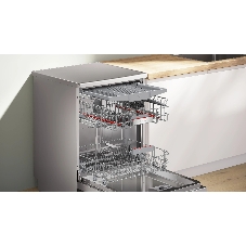 Посудомоечная машина Bosch SMP6EMI86Q, нержавеющая сталь, 60 см, 13 компл., сушка теплообменник, класс A