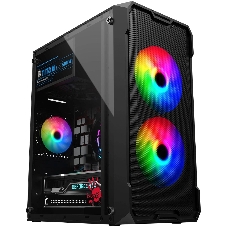 Корпус Bloody CC-129-BK, Mini-Tower, чёрный