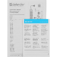 Сетевой фильтр Defender DFS 153 3 м, черный, 6 розеток
