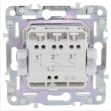 Выключатель 3-кл. SKANDY 10А SK-V11W арктич. бел. IEK SK-V30-0-10-K01