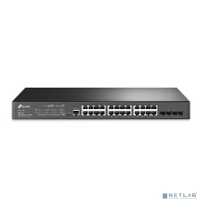 Коммутатор TP-Link JetStream 24-port Gigabit L2/L2+ Managed Switch with 4 SFP slots, support SDN controller, abundant L2/L2+ features, 1U rack mountable, full managed via web UI/CLI/Console/SSH/Telnet/SNMP.