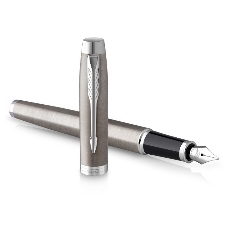 Набор ручек Parker IM Core FK221 (2183058) Stainless Steel CT M сталь нержавеющая, подарочная коробка, ручка перьевая, ручка шариковая