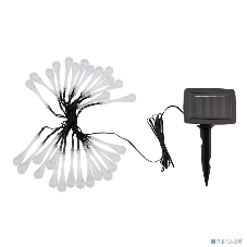 Каскад Lamper Сталактит LED 5 м с аккумулятором и выносной солнечной панелью 1 м, IP65, 2 режима работы: мигание и постоянное теплое белое свечение