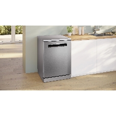 Посудомоечная машина Bosch SMP6EMI86Q, нержавеющая сталь, 60 см, 13 компл., сушка теплообменник, класс A