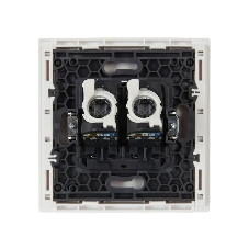 Розетка компьютерная 2-ая RJ45 кат.5E IEK FORTE&PIANO FP233 белый