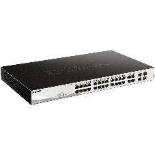 Коммутатор D-Link DGS-1210-28MP/F, 24×1 Гбит/с + 4×1 Гбит/с Combo, настраиваемый