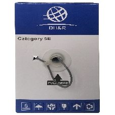 Кабель сетевой Ningbo UTP 4 пары cat5E solid 0.5мм CCA molded 305м серый
