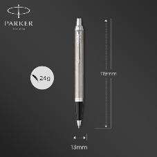 Набор ручек Parker IM Core FK221 (2183058) Stainless Steel CT M сталь нержавеющая, подарочная коробка, ручка перьевая, ручка шариковая