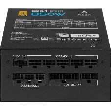 Блок питания Azza PSAZ-850G, 850Вт, 80 PLUS Gold, 120мм, модульный, черный