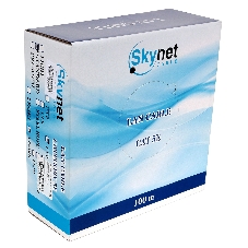 Кабель SkyNet Standart FTP indoor 4x2x0,48, медный, FLUKE TEST, кат.5e, однож., 100 м, box, серый