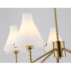 Люстра Ambrella light LH57133/5 BS/FR латунь/белый матовый E14/5 max 40W D650*590