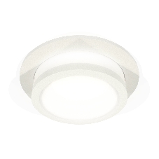 Комплект встраиваемого светильника Ambrella light XC7621041 SWH/FR белый песок/белый матовый MR16 GU5.3 (C7621, N7120)