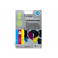 Картридж струйный Cactus CS-C6578D №78 голубой/пурпурный/желтый (19мл) для HP DJ 900/1220C/PS P000/P1100
