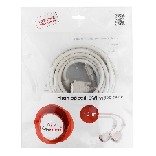 Кабель DVI-D dual link Gembird/Cablexpert CC-DVI2-10M, 25M/25M, 10м, экран, феррит.кольца, пакет