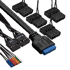 Компьютерный корпус Miditower ExeGate i3 BASE-NPX500 (ATX, БП 500NPX с вент. 12 см, с окном, 1*USB+1*USB 3.0, аудио, 4 вент. 12см с RGb подсветкой)