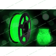 Филамент NVPrint PLA Noctilucen (Glow In the Dark) Green для 3D печати диаметр 1.75мм длина 330 метров масса 1 кг