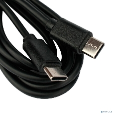 Кабель USB2.0 Гарнизон GCC-USB2-CMCM-6, Type-C/Type-C, 3А, 45Вт, PD/QC3.0, медь, 1.8м, черный, пакет