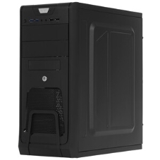 Компьютерный корпус Miditower ExeGate CP-603UB Black, ATX, (CP450W, 80мм), 2*USB+2*USB 3.0, Audio, замок блокировки кнопки питания