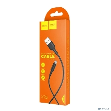 Кабель USB2.0 Hoco AM/MicroUSB, 2А, X25, 1м, черный, коробка
