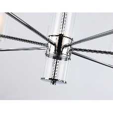 Люстра Ambrella light LH56003/7 СH/FR хром/белый матовый E14*7 max 40W D790*1260