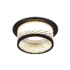 Светильник Ambrella light TN1252 SBK/CL черный песок/прозрачный GU5.3 D98*58