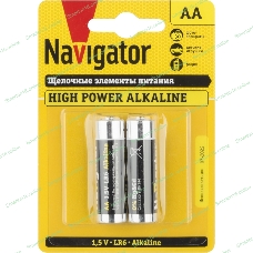Элемент питания алкалиновый Navigator NBT-NE-LR6-BP2 (блист.2шт)