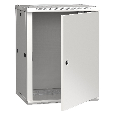 Шкаф монтажный ITK LINEA W (LWR3-12U64-MF) настенный 12U 600x450 мм пер. дв. металл 90 кг серый 350 мм 29 кг 200 град. IP20 IK10 сталь