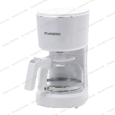 Кофеварка капельная Starwind STD0611 белый, исп. кофе - молотый, 0.6 л, 600 Вт.