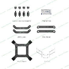 Кулер для процессора PCCooler RT500 Digital черный 120мм алюминий+медь 2200rpm 32db 4-pin 240W