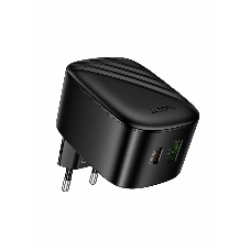 Зарядное устройство Hoco 30Вт, 3А, QC3.0/PD, 1xUSB, 1xType-C, CS102A, черный, коробка