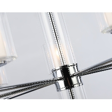 Люстра Ambrella light LH56003/7 СH/FR хром/белый матовый E14*7 max 40W D790*1260