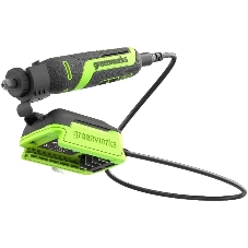 Прямошлифовальная машина (гравер) аккумуляторный GreenWorks G24RT, 24V, бесщеточный, с принадлежностями 52 шт., без АКБ и ЗУ (3200807)