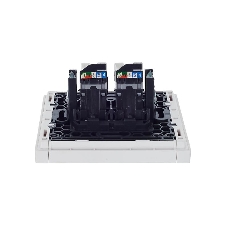 Розетка компьютерная 2-ая RJ45 кат.5E IEK FORTE&PIANO FP233 белый
