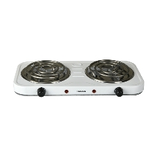 Плита настольная электрическая Blackton Bt HP205W белый, 2 кВт, ТЭН, конфорки - 2, эмаль, поворотные переключатели
