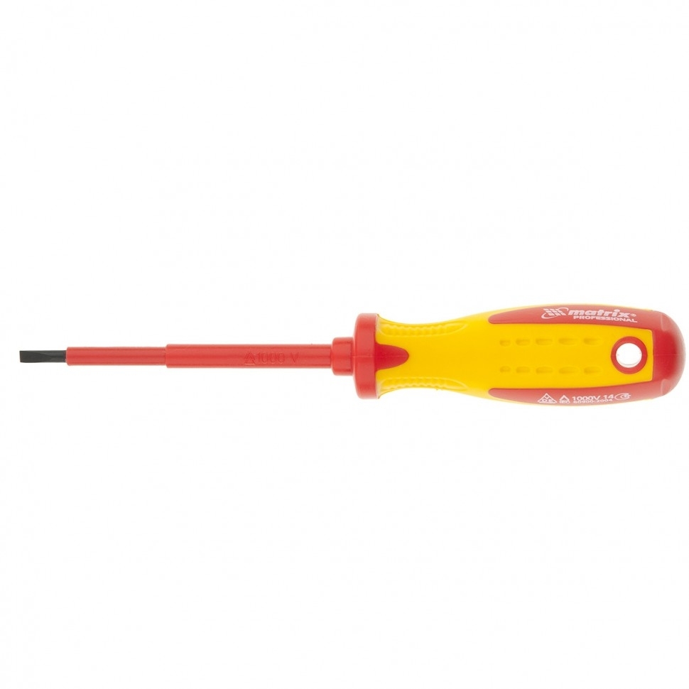 Отвертка Matrix Insulated, PH1 x 75 мм, CrMo, до 1000 В, двухкомп. рукоятка