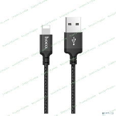 Кабель HOCO X14 черный HC-62882, USB - Lightning, 2m, 1.7A, Нейлон