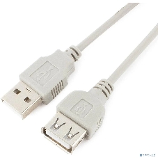 Кабель удлинит. USB2.0 Gembird/Cablexpert CC-USB2-AMAF-6-N серый (1.8м, AM/AF, пакет) (CC-USB2-AMAF-6-N)