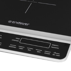 Плитка электрическая индукционного типа с двумя конфорками ENDEVER Skyline IP-67, черный, мощность 1800 Вт+1300 Вт, диаметр посуды 12-26 см, 2 шт/уп