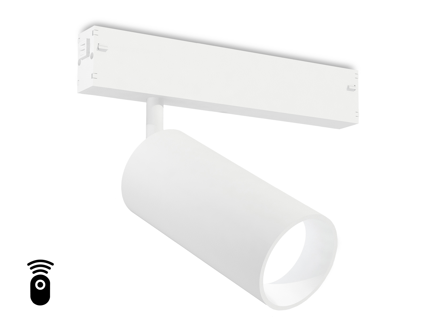 Управляемый светодиодный светильник для шинопровода Magnetic Ambrella light GL1221 WH белый IP20 18W 3000K-6400K 220V 36° D55*120 (Без ПДУ)