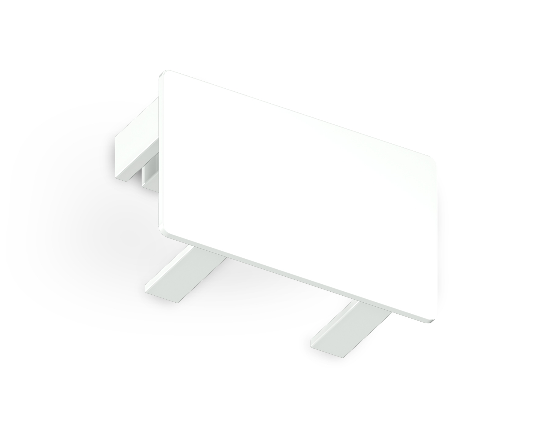 GL7195 WH белый заглушка для накладного шинопровода Standard 220V NEW 32*20*15 (2шт.)