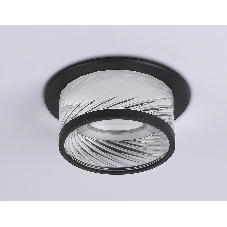 Светильник Ambrella light TN1252 SBK/CL черный песок/прозрачный GU5.3 D98*58
