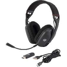 Гарнитура Oklick HS-L750G чёрный, беспроводная + проводная, радиоканал, до 18 ч