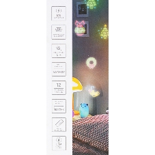 Проектор Neon-night LED, 12 сменных слайдов, цвет RGbW, 12В